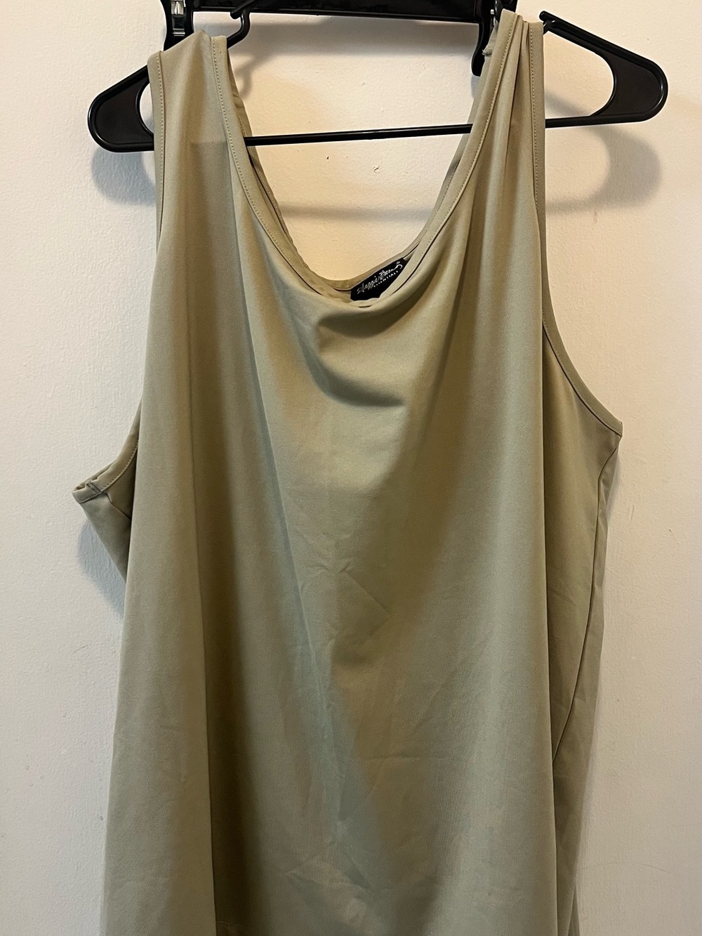 Maggie Barnes Olive Green Sleeveless Neck Tank